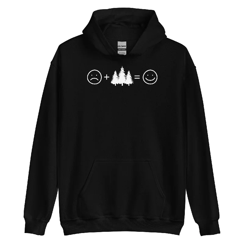 Lächelndes Gesicht und Bäume - Unisex Hoodie