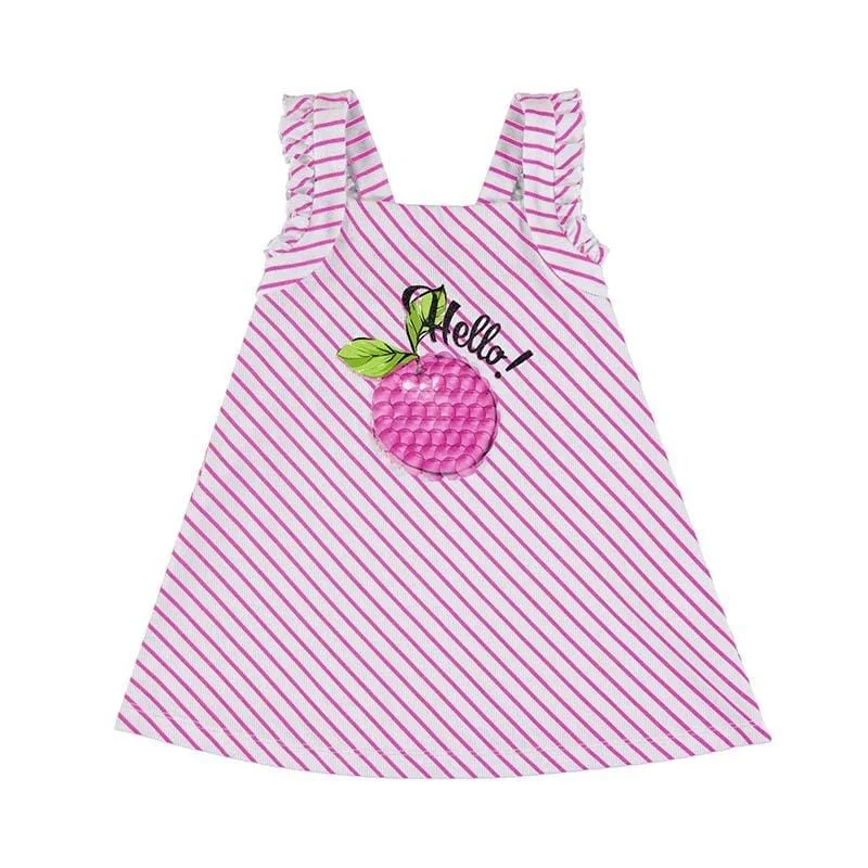 MAYORAL - Hello Stripe Dress - Pink