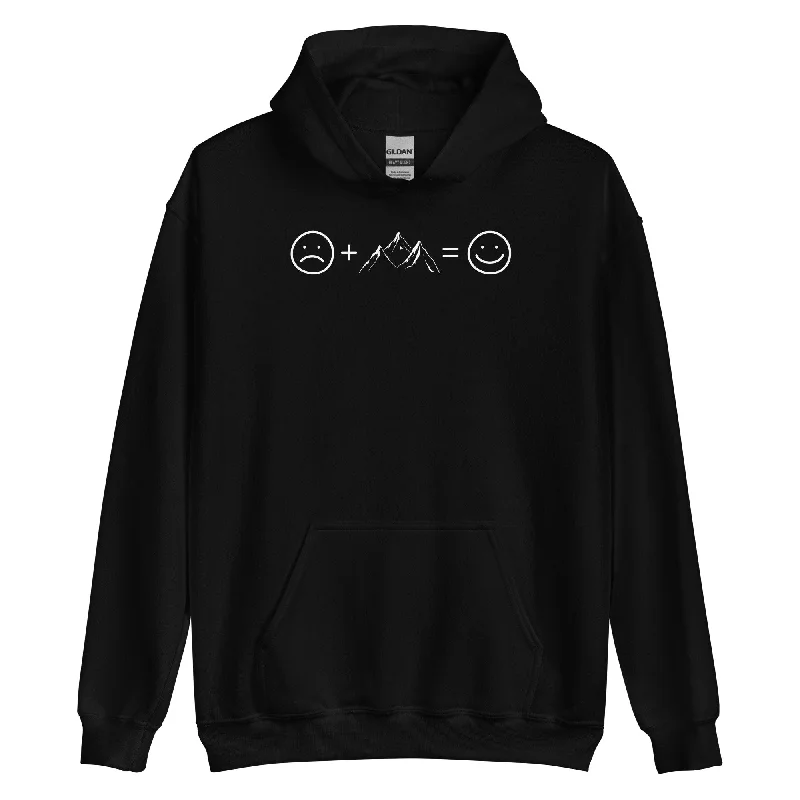 Lächelndes Gesicht und Berge - Unisex Hoodie