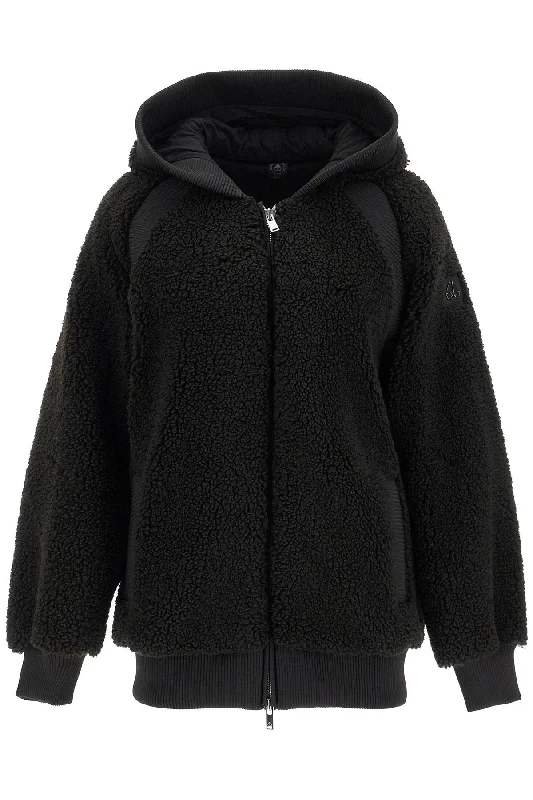 Holland Sherpa Fleece Jacket With  - Black