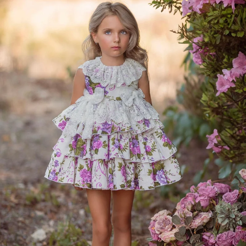 DUERME SAFILLA - Lila Puffball Dress - Purple