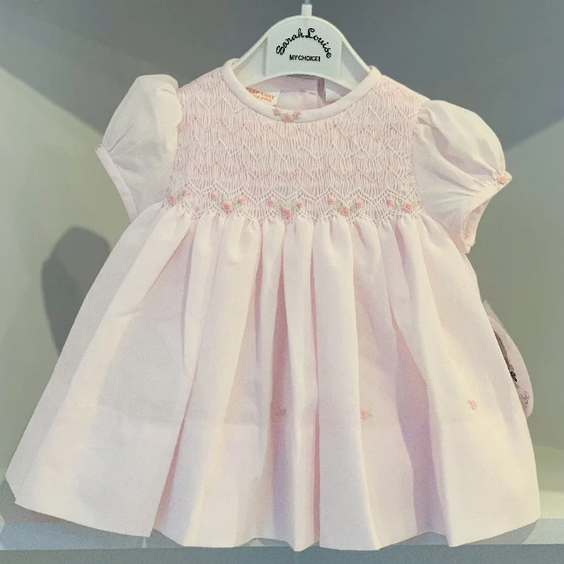 SARAH LOUISE - Smocked Dress - Pink