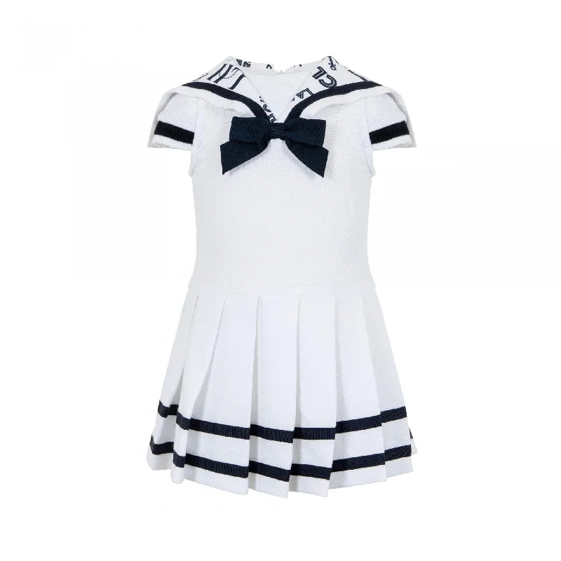 LAPIN HOUSE - Pleated Sailor Dress - White