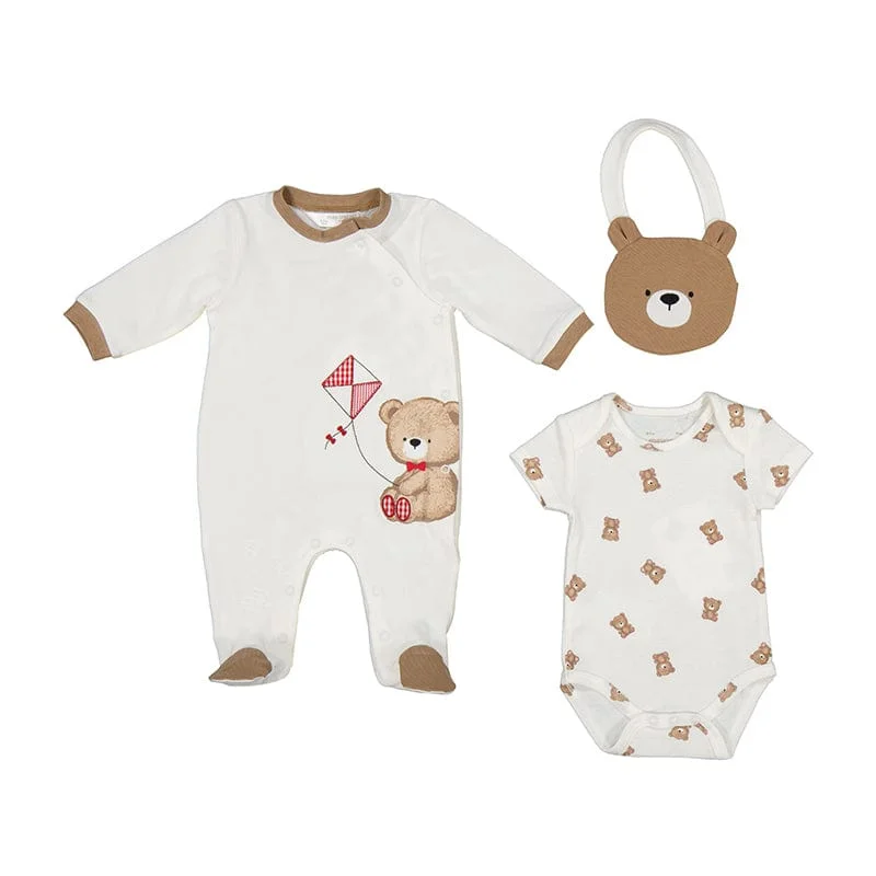 MAYORAL - Teddy Bear Gift Set - Natural