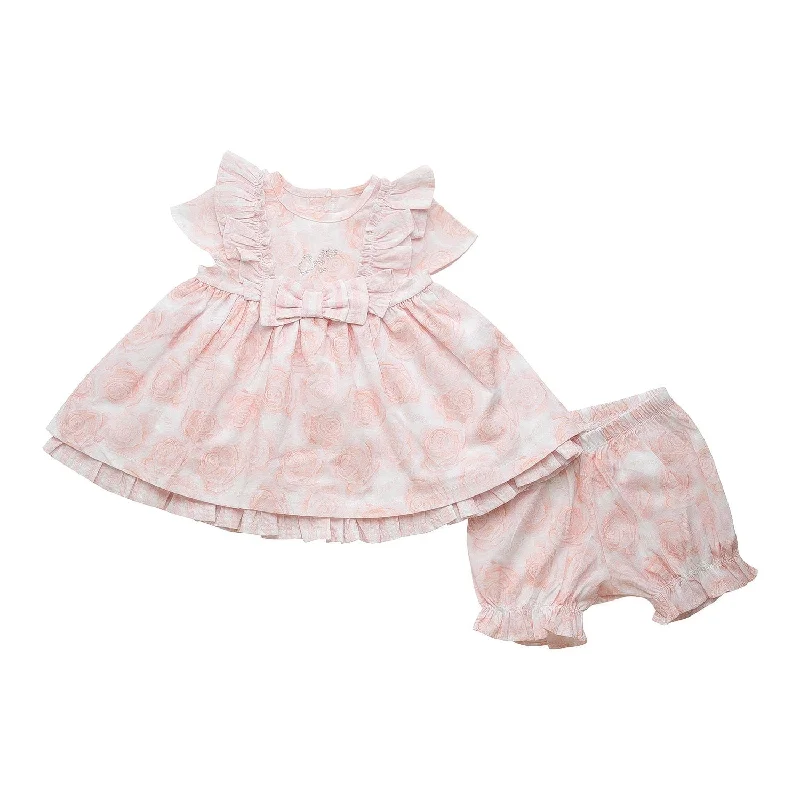 LITTLE A - Gweneth Summer Bloom Rose Dress - White