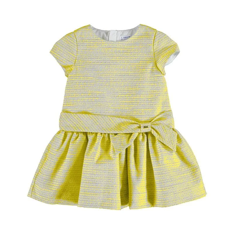 MAYORAL - Tweed Formal Dress - Yellow