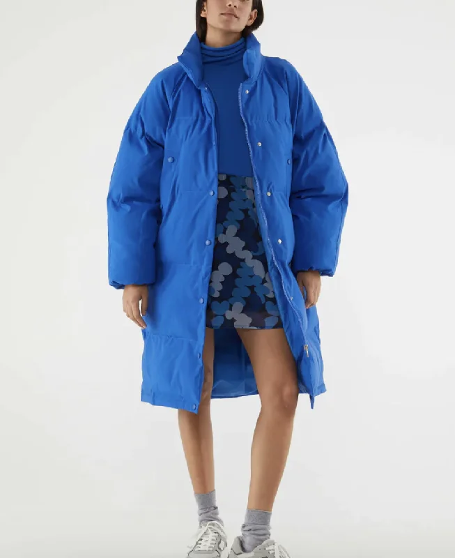 Oversized Down Jacket - Blue