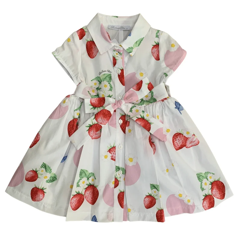 BALLOON CHIC - Strawberry Print Dress