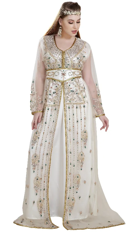 Persian Djellaba Embroidered Kaftan