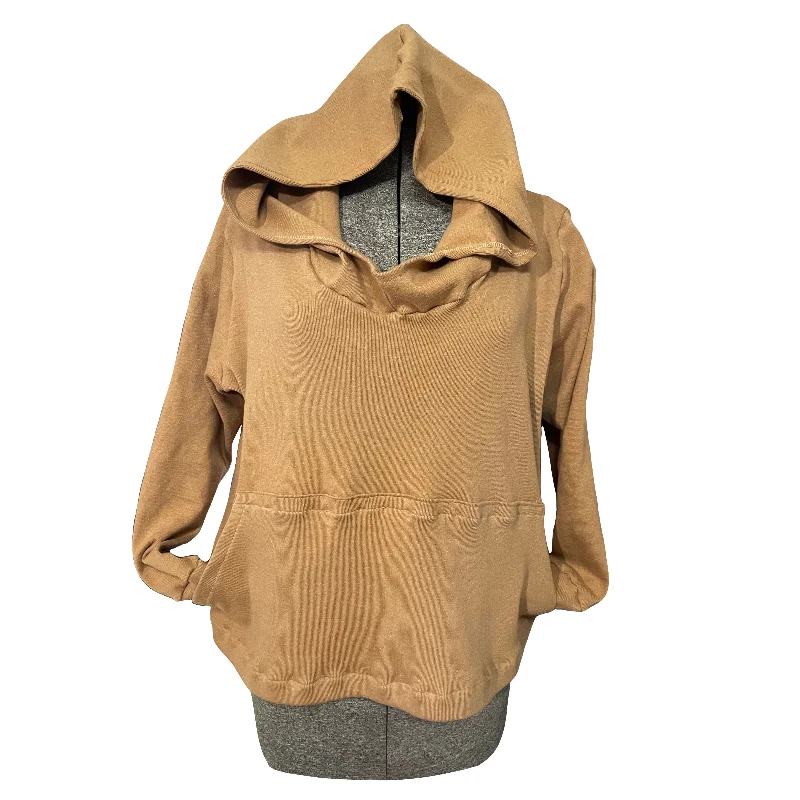 Vintage Rib Hoodie - Brown Organic Cotton - Women’s Clothing