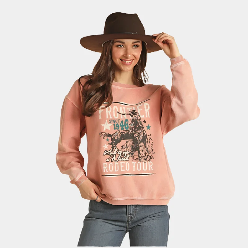 Rock and Roll Denim Frontier Rodeo Graphic Sweater