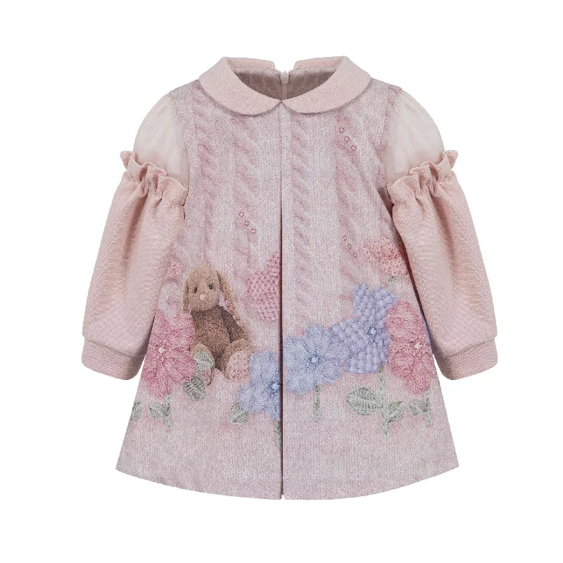 LAPIN HOUSE - Peter Pan Collar Rabbit Dress - Pink