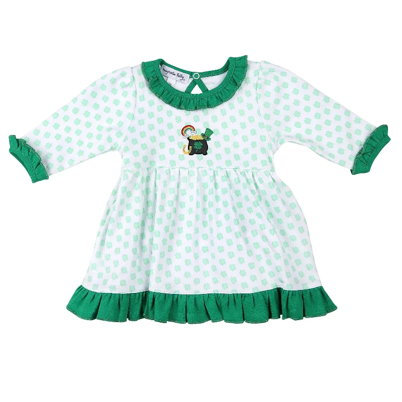 MAGNOLIA BABY - Shenanigans Embroidered Dress - Green