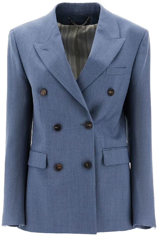 Tailored Wool Fresco Blazer  - Blue