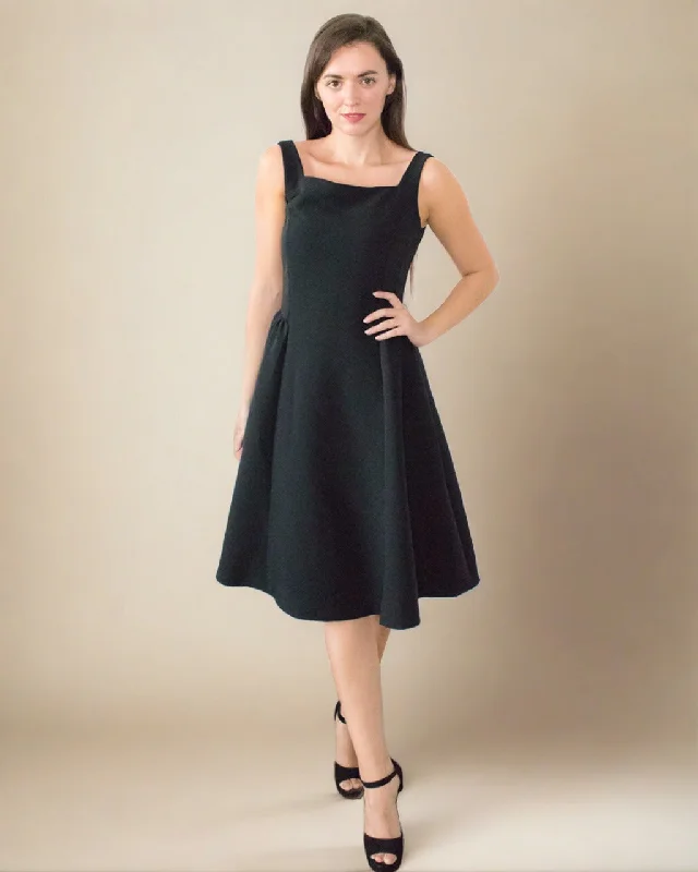 Audrey Classic Fit&Flare Black Dress