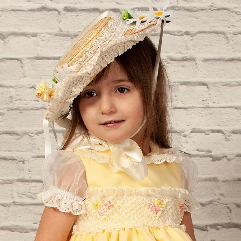 BLUEBELLS - Easter Hat Bonnet - Yellow