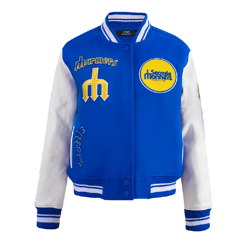 CHAMARRA UNIVERSITARIA MLB SEATTLE MARINERS RETRO CLASSICS PARA MUJER