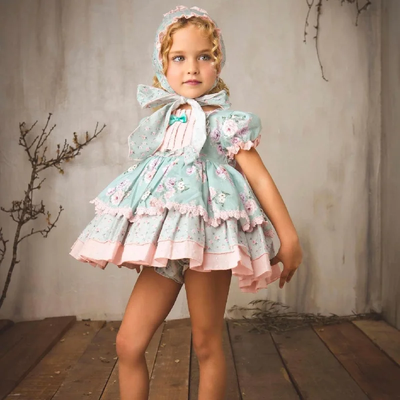 LA AMAPOLA - Paradise  Baby Dress - Pink