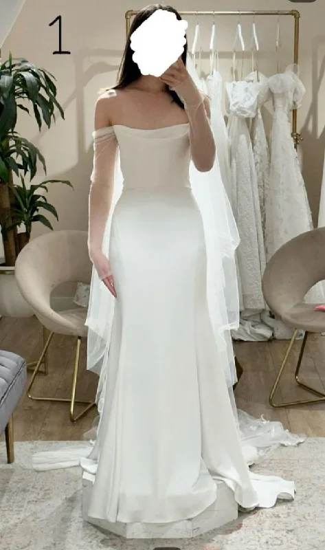 Sheer Long Sleeve Wedding Dress