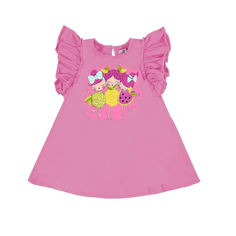 MAYORAL - Fruit Girls Dress - Pink