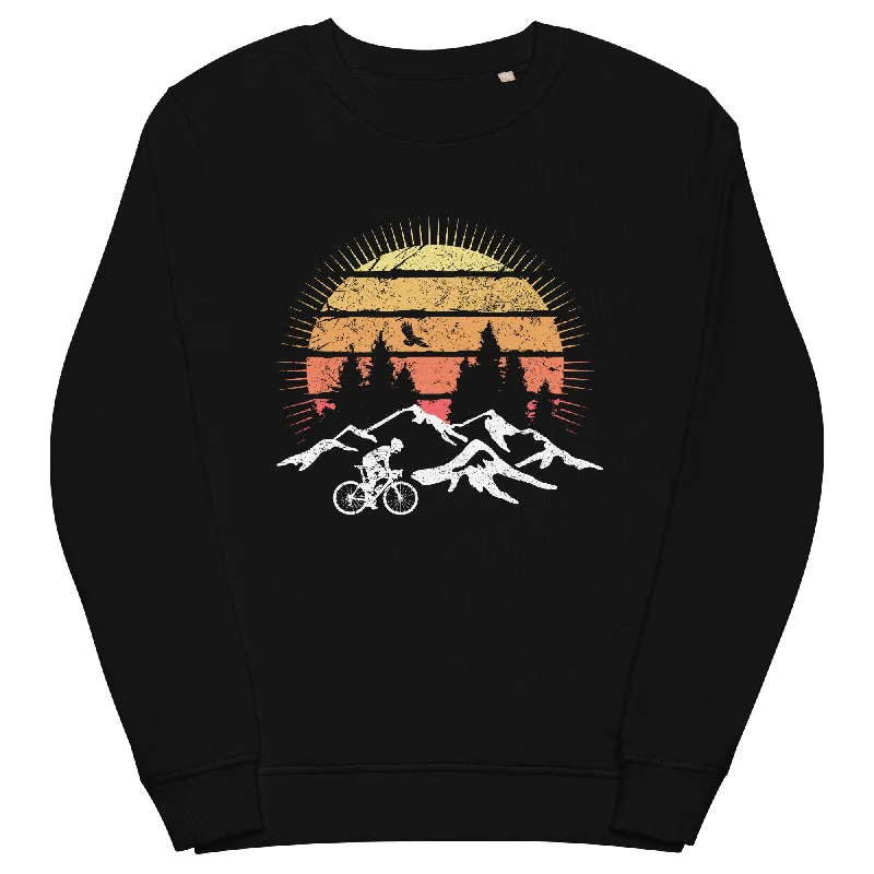 Radfahrer und Sonne Vintage - Unisex Premium Organic Sweatshirt