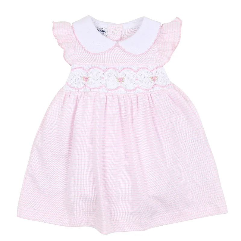 MAGNOLIA BABY - Anna Smocked Dress - Pink