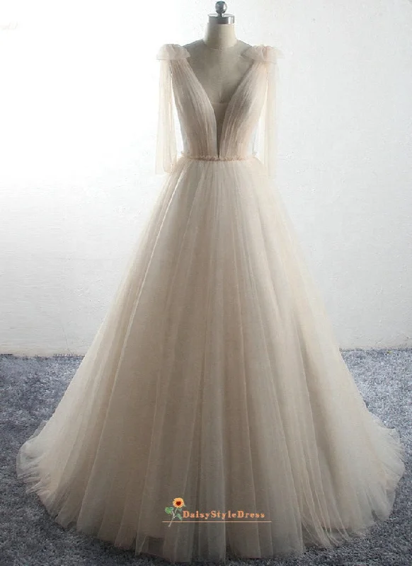 Ball Gown Cream Wedding Dress