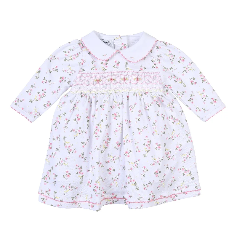 MAGNOLIA BABY - Graces Classics Smocked Dress Set - Floral