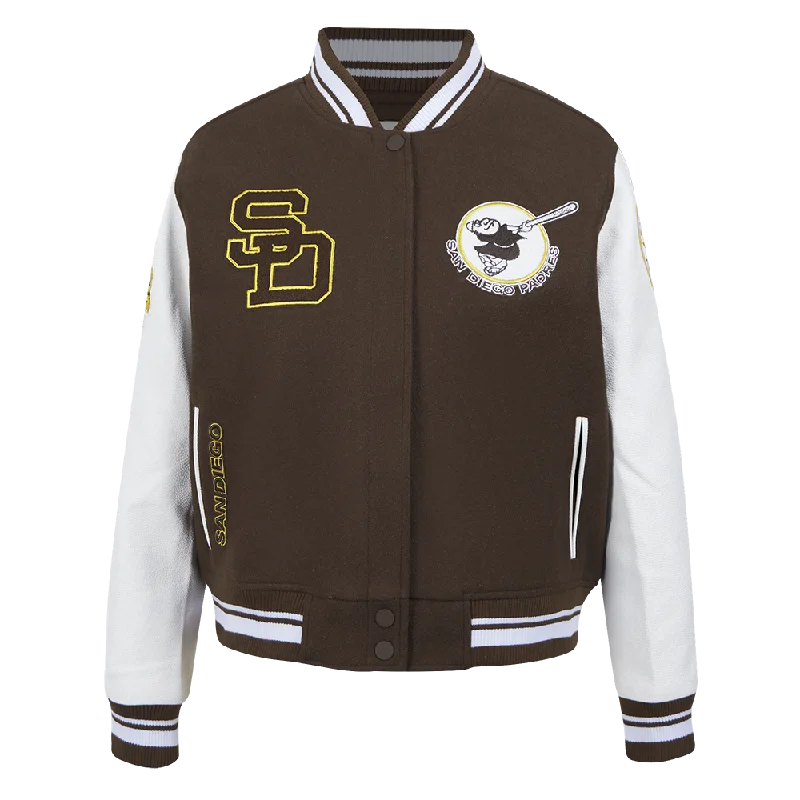 CHAMARRA UNIVERSITARIA MLB SAN DIEGO PADRES RETRO CLASSICS PARA MUJER