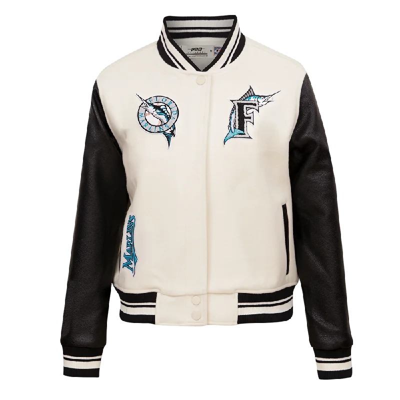 CHAMARRA UNIVERSITARIA MLB MIAMI MARLINS RETRO CLASSICS PARA MUJER