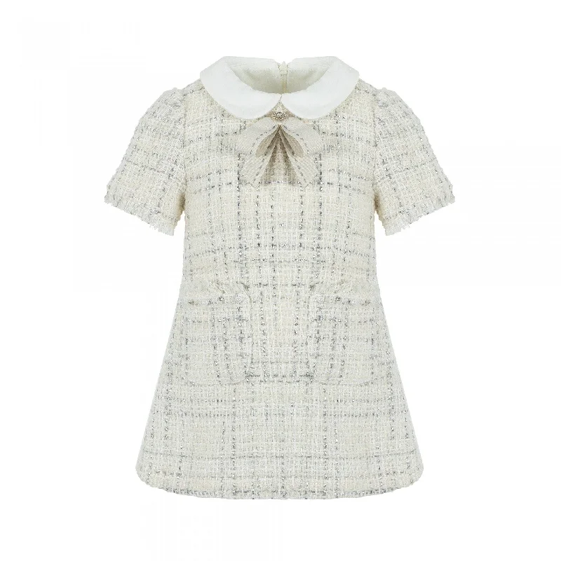 LAPIN HOUSE - Tweed A Line Dress - Cream