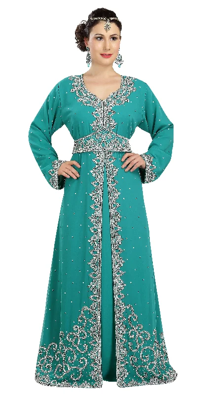 Embroidered Caftan Jallabiya Maxi