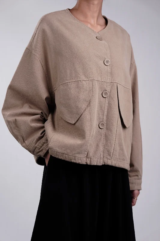 Wheat Drop Shoulder Jacket