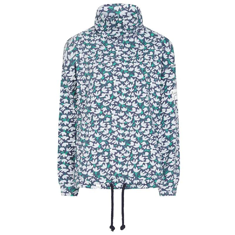 LJ63P - Printed Polo Neck Sweatshirt - Emerald