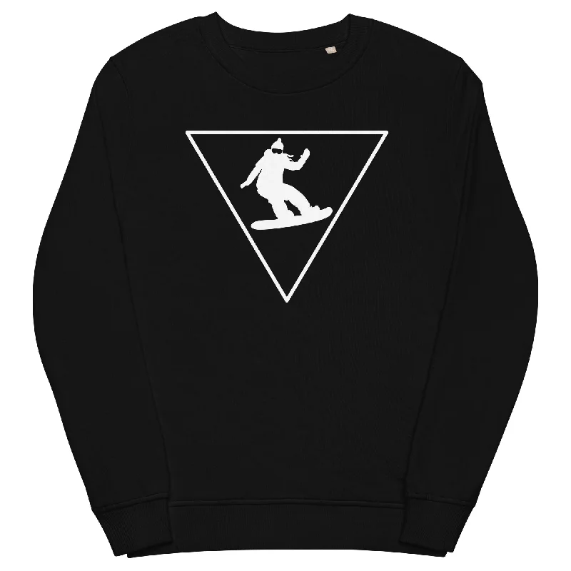 Dreieck und Snowboarding - Unisex Premium Organic Sweatshirt