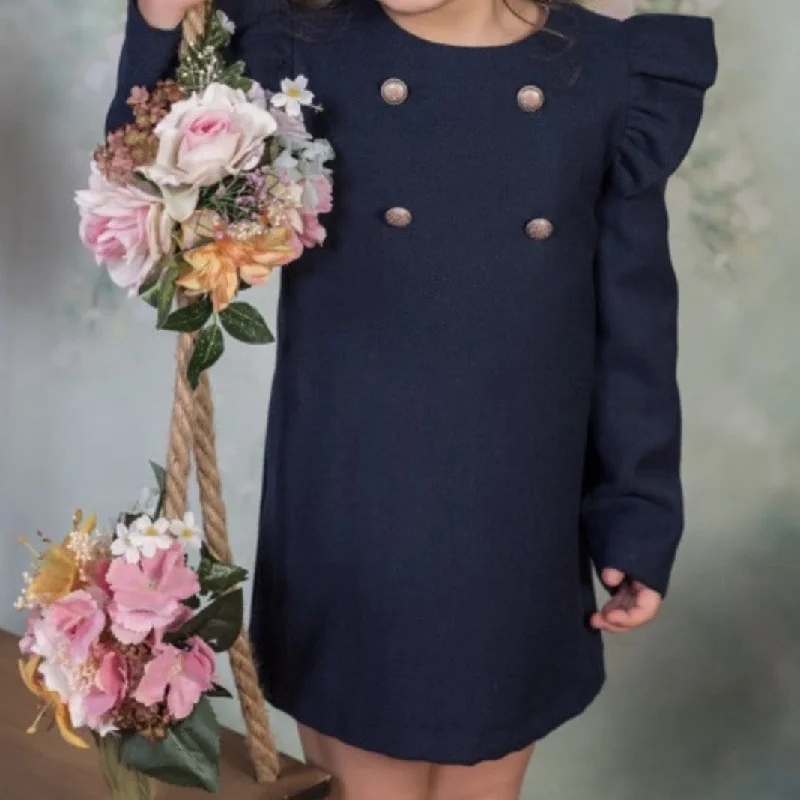 BABINE - Vintage A Line Dress - Navy