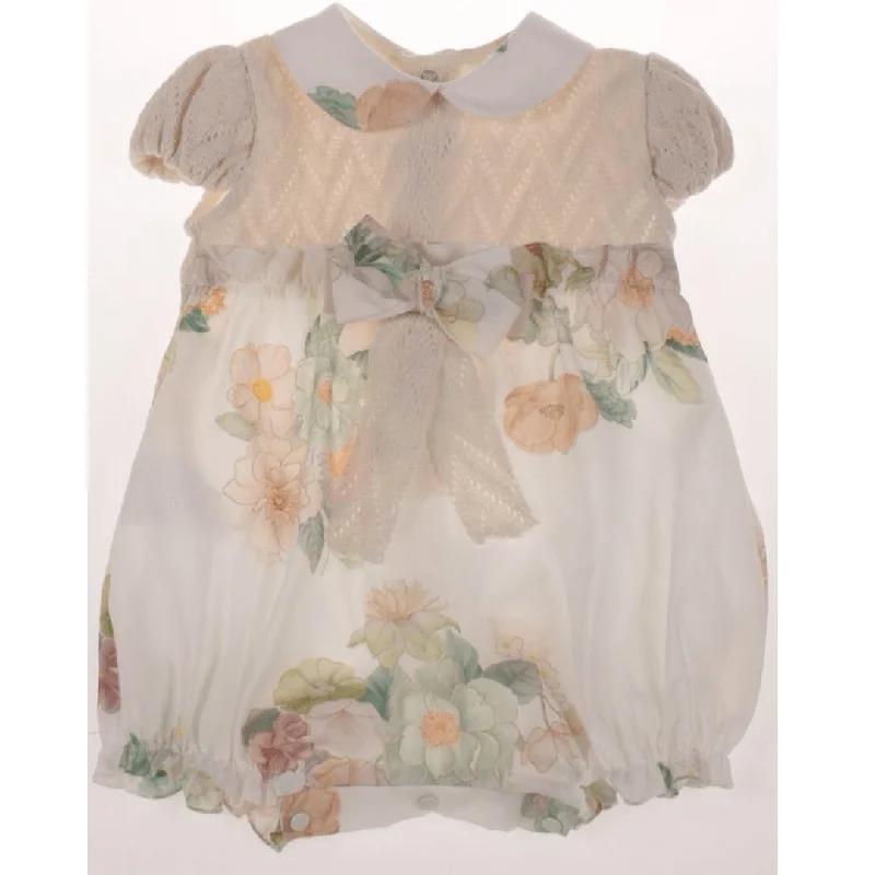 BARCELLINO - Floral Romper - Fawn