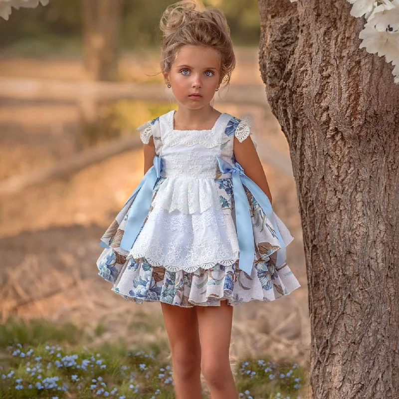 DUERME SAFILLA - Cindy Puffball Dress - Blue