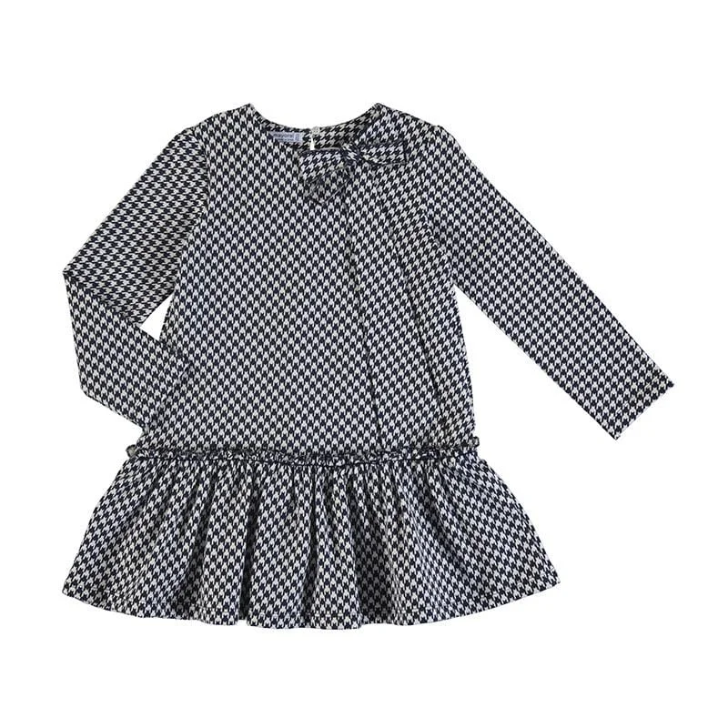 MAYORAL - Dogtooth Dress - Navy