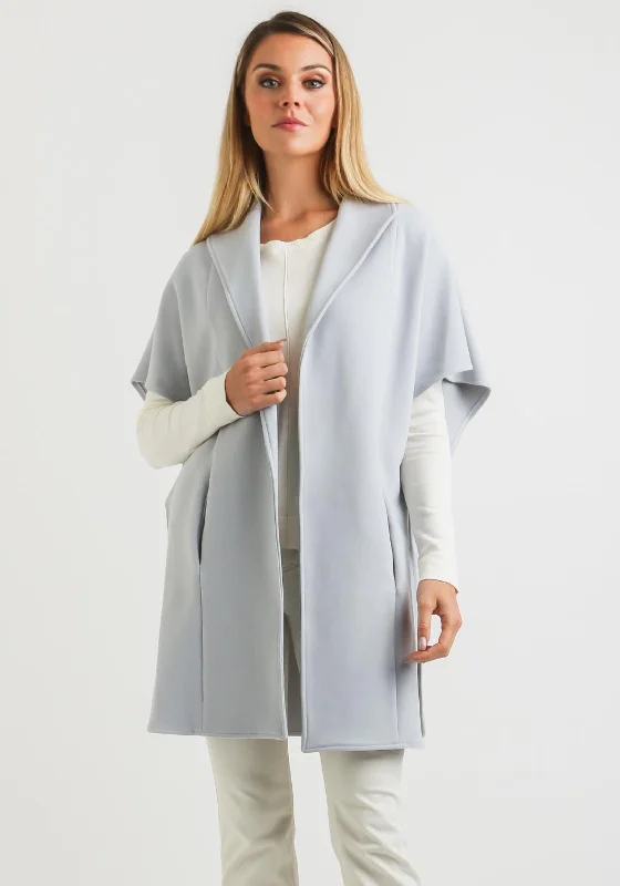 Lizabella Relaxed Fit Felt Jacket, Grey