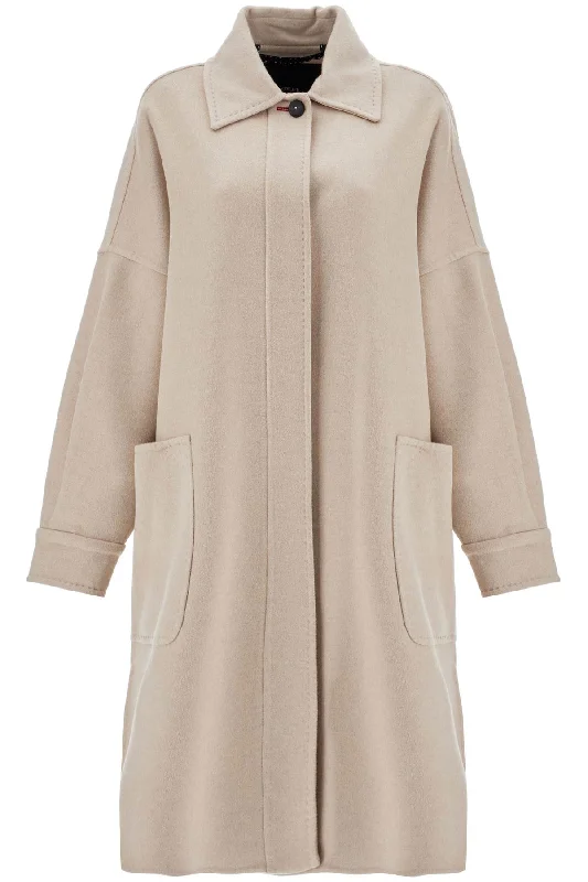 'cashmere Oversized Chemise Coat  - Neutro