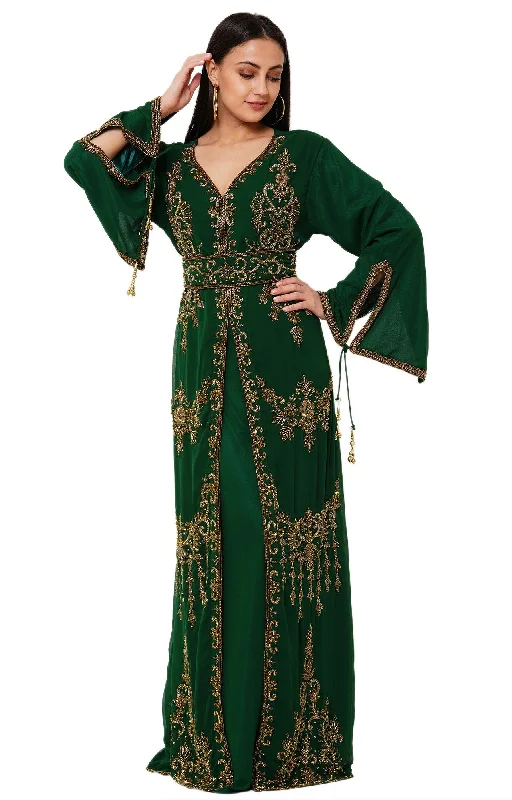 Embroidered Arabian Kaftan Designer Jalabiya