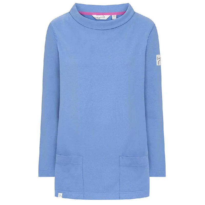 LJ94 - Roll Neck Sweatshirt - Sapphire