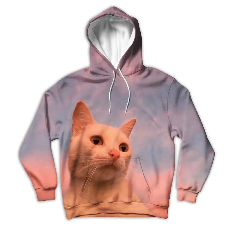 Thinking Cat Unisex Hoodie