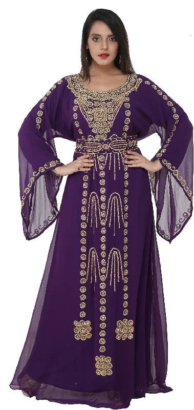 Jalabiya Kaftan Embroidered Gown