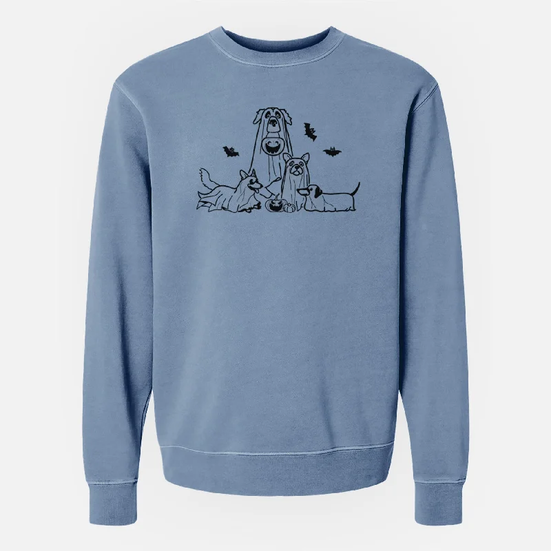 Ghost Pups - Unisex Pigment Dyed Crew Sweatshirt