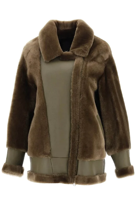 Shearling Jacket  - Khaki