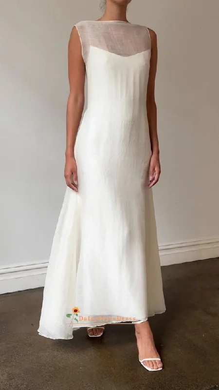 Vintage Ankle Length Country Wedding Dress