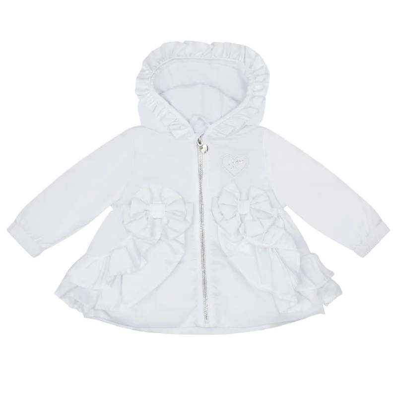 LITTLE A - Jillie Little Fish Frill Jacket - White