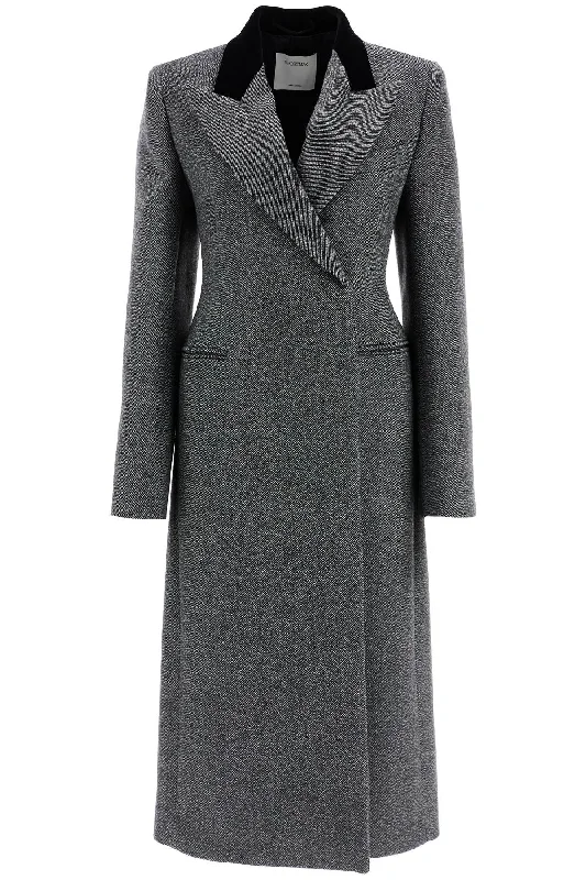 Tailored Virgin Wool Coat  - Grey